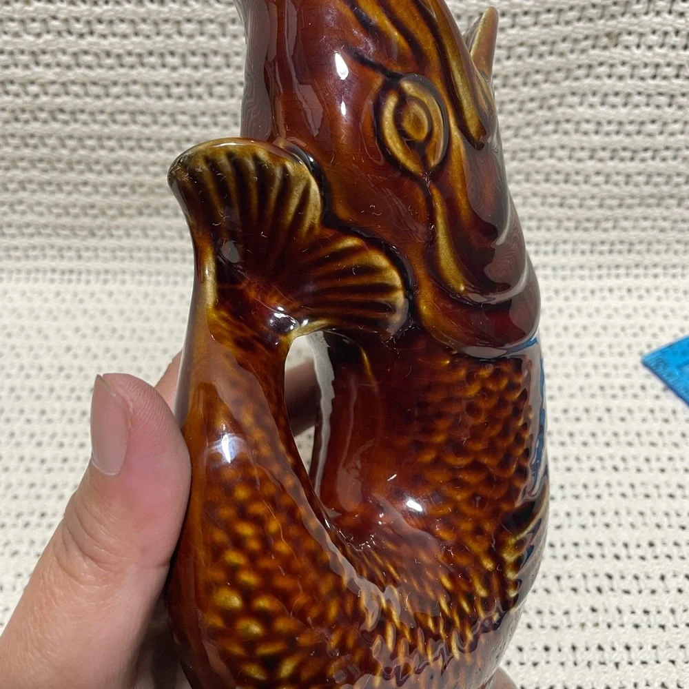 Vintage Brown Fish Glug - Picture 5 of 9